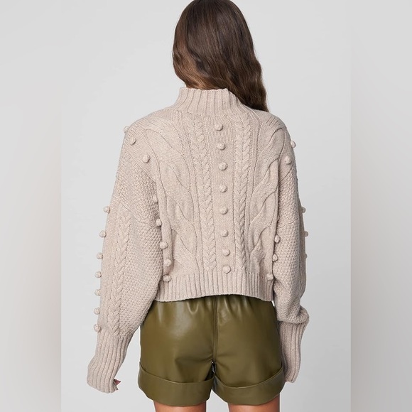 (A9) BLANK NYC Bare with Me Turtleneck Sweater with Balloon Sleeves, Sz M, NWT - Picture 6 of 7